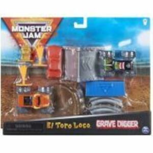 Monster Jam, Set de joaca El Toro Loco si Groparul, Spin Master imagine