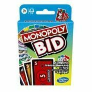 Joc de societate Monopoly Bid jocul de carti, Monopoly imagine