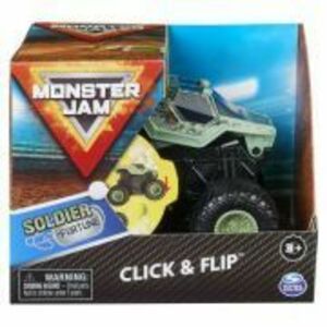 Monster Jam Soldier Fortune Seria Click Flip scara 1: 43 imagine