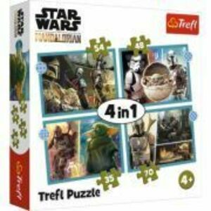 Puzzle 4in1 Star Wars, mandalorianul imagine