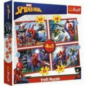 Puzzle 4in1 eroul Spiderman imagine
