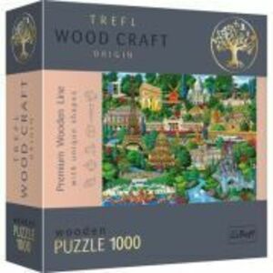 Puzzle din lemn obiective turistice faimoase din Franta 1000 de piese imagine