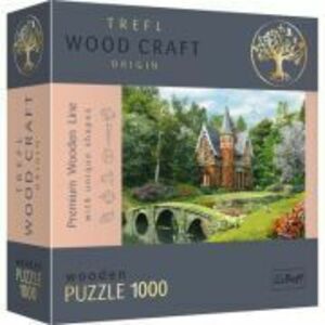 Puzzle din lemn casa victoriana 1000 de piese imagine