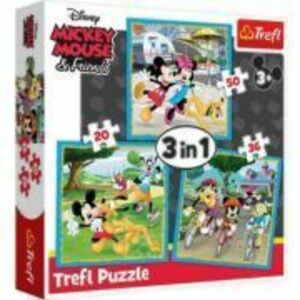 Puzzle 3in1 Mickey Mouse si prietenii, Trefl imagine