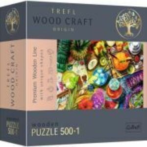Puzzle din lemn cocktailurile colorate 500+1 piese imagine