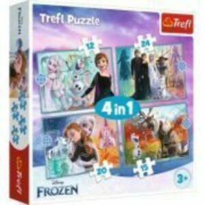Puzzle 4in1 Frozen2 uimitoarea lume Disney imagine