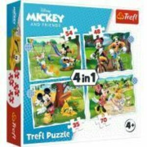Puzzle 4in1 Mickey Mouse ziua deosebita imagine