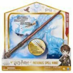 Bagheta lui Harry 33 cm, Harry Potter Wizarding World Patronus Spell Wand imagine
