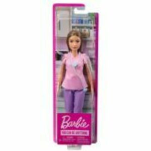 Papusa Barbie asistenta medicala satena imagine