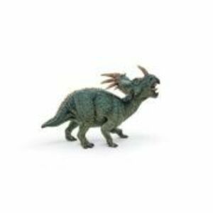 Figurina dinozaur styracosaurus verde, Papo imagine