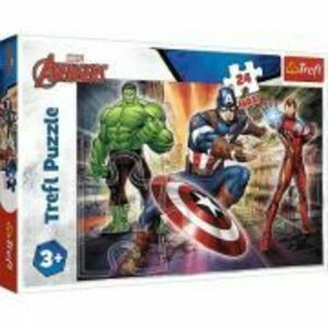 Puzzle 24 piese maxi Eroi Avengers, Trefl imagine
