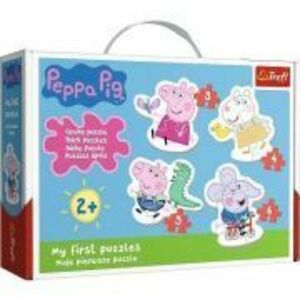 Puzzle Baby Classic Simpatica Peppa Pig 18 piese, Trefl imagine