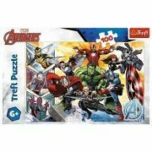 Puzzle 100 piese Avengers Puterea razbunatorilor, Trefl imagine