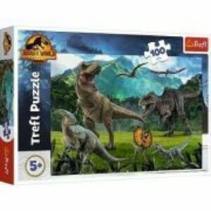 Puzzle 100 piese, Jurassic World Lumea dinozaurilor, Trefl imagine