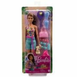 Set de joaca cu accesorii papusa Barbie sportiva imagine