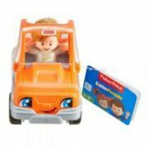 Vehicul pick-up 10 cm Fisher Price Little people imagine