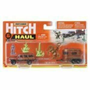 Set 2 vehicule scara 1: 64 Matchbox Hitch&Haul Rodeo 1988 Jeep Wagoneer Pony trailer imagine