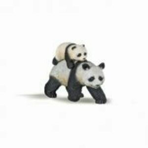 Figurina panda cu pui, Papo imagine
