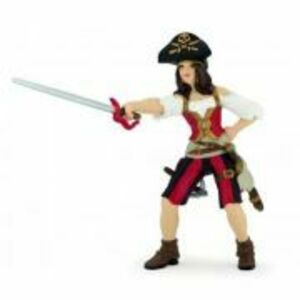 Figurina Femeie pirat bruneta, Papo imagine