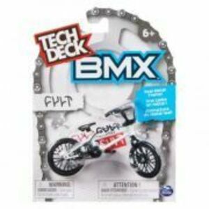 Pachet bicicleta BMX Fult alb, Tech Deck imagine