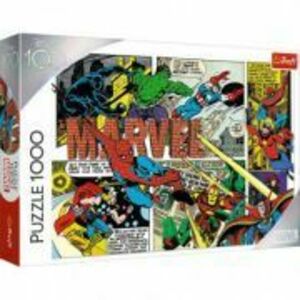 Puzzle 1000 Disney 100 Eroii Marvel, Trefl imagine