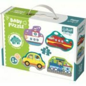 Puzzle baby clasic Vehicule pentru transport 8 piese, Trefl imagine