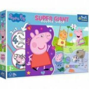 Puzzle Primo super giant 15, Peppa Pig, Trefl imagine