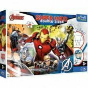 Puzzle Primo 24 super maxi, Marvel. Razbunatorii puternici, Trefl imagine