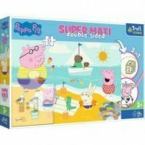 Puzzle Primo 24 super maxi, Peppa Pig, Trefl imagine