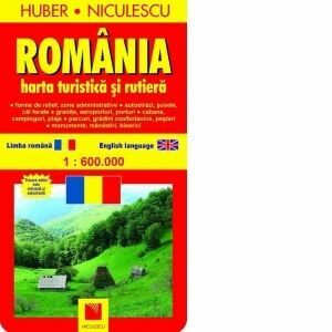 Romania. Harta turistica si rutiera imagine