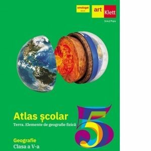 Atlas scolar - Terra. Elemente de geografie fizica. Geografie. Clasa a V-a imagine