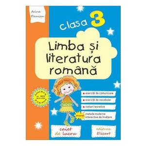 Limba și literatura română pentru clasa a III-a. Caiet de lucru. Comunicare vocabular noţiuni teoretice imagine
