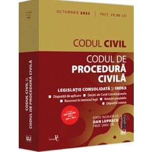Codul civil și Codul de procedura civila: octombrie 2023 imagine