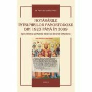 Hotararile intrunirilor panortodoxe din 1923 pana in 2009 - Pr. Prof. Dr. Viorel Ionita imagine