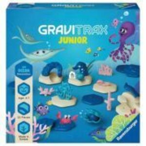 Joc de constructie Gravitrax Junior My Ocean, Set de accesorii Lumea Acvatica imagine