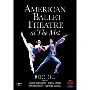 American Ballet Theatre at the Met (DVD) | Mikhail Baryshnikov, Cynthia Harvey, Cynthia Gregory, Fernando Bujones imagine