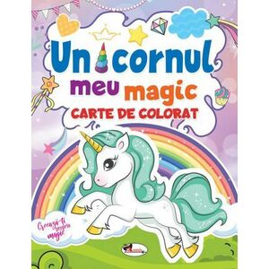 Unicornul meu magic carte de colorat imagine