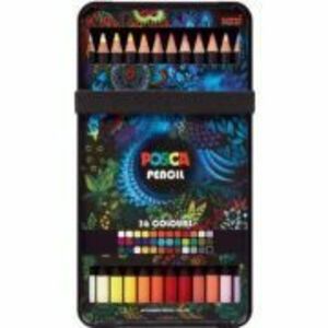 Creion Pastel Uleios KPE-200. 4 mm, 36 culori/set, Posca C3945 imagine