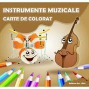 Instrumente muzicale - Carte de colorat imagine