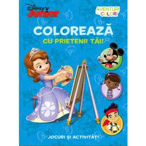 Disney Junior - Coloreaza cu prietenii tai! Jocuri si activitati imagine