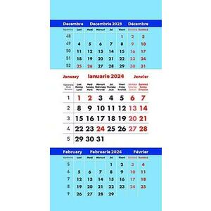 Calendar triptic de birou 2024 imagine