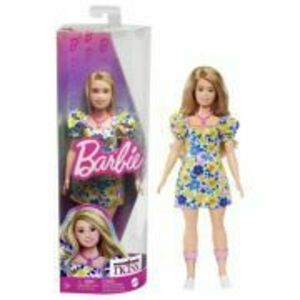 Papusa Barbie Fashionista blonda cu sindrom Down imagine