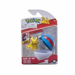 Figurine Clip N Go. Pokemon, Pikachu 9 &amp; Great Ball imagine