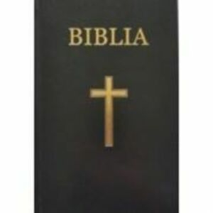 Biblia medie, 063, coperta vinil tare, neagra, cu cruce imagine