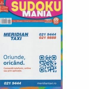 Sudoku mania. Numarul 69/2024 imagine
