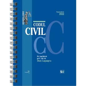 Codul civil. Septembrie 2022. Editie spiralata - Dan Lupascu imagine