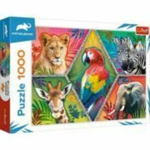 Puzzle 1000 piese Animale exotice, Trefl imagine