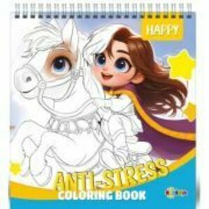 Anti-stress. Coloring book. Happy imagine