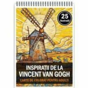 Carte de colorat pentru adulti, 25 de ilustratii, Vincent van Gogh imagine