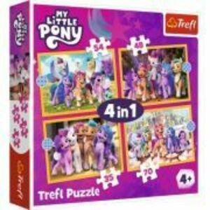 Puzzle 4in1 My Little Pony. Sa cunoastem poneii, Trefl imagine